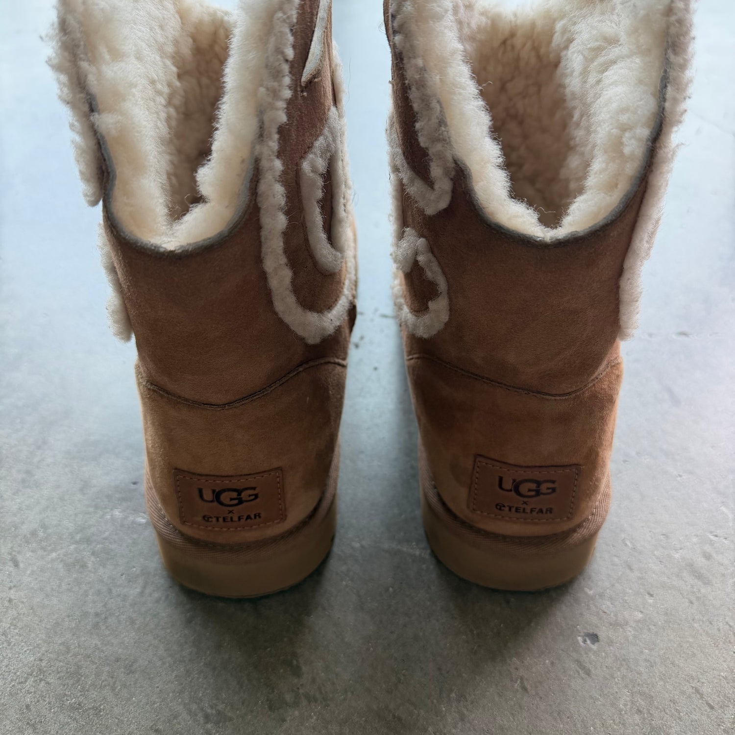 13 Ugg x Telfar Logo Mini Chestnut Boots