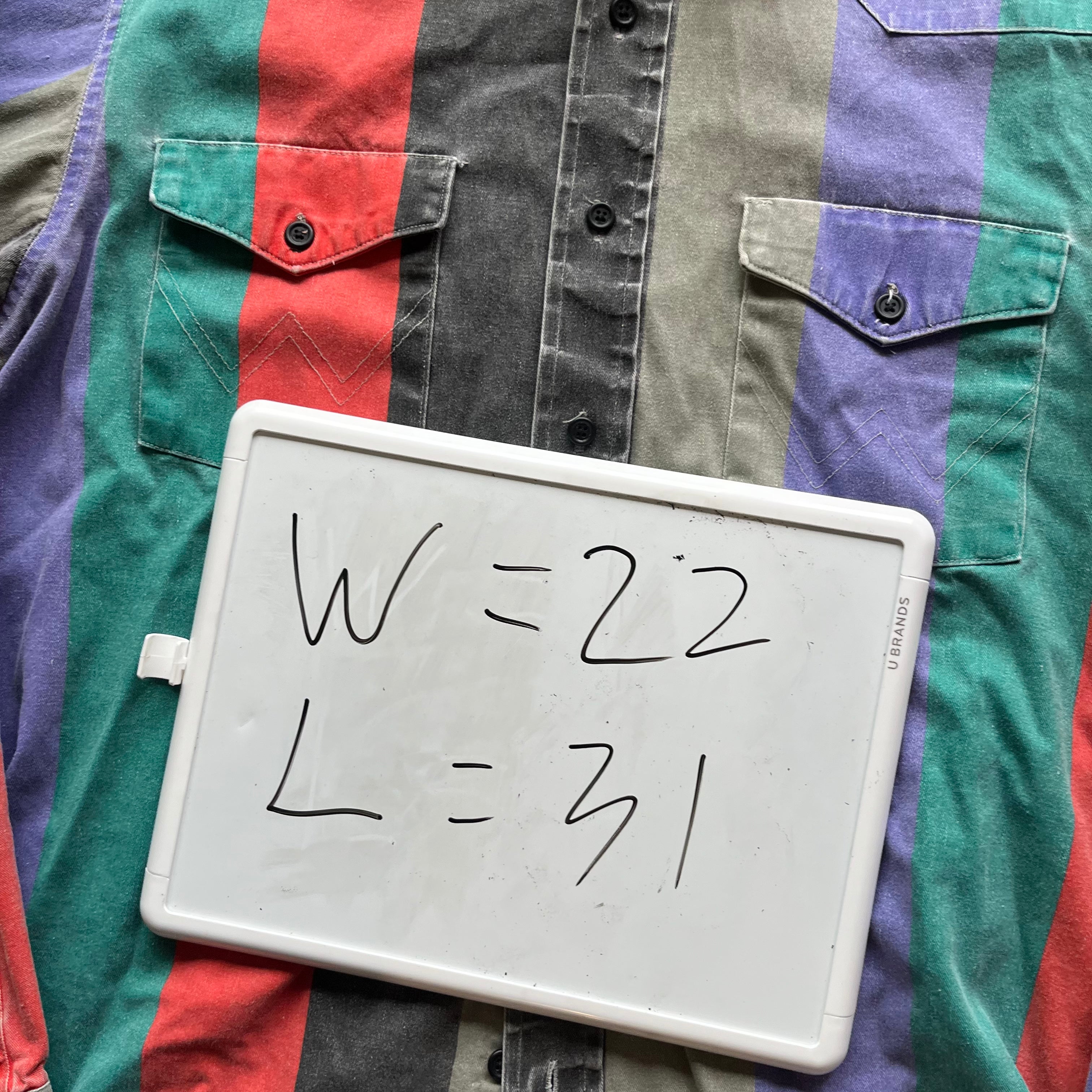 XL 90s Striped Wrangler Button Up