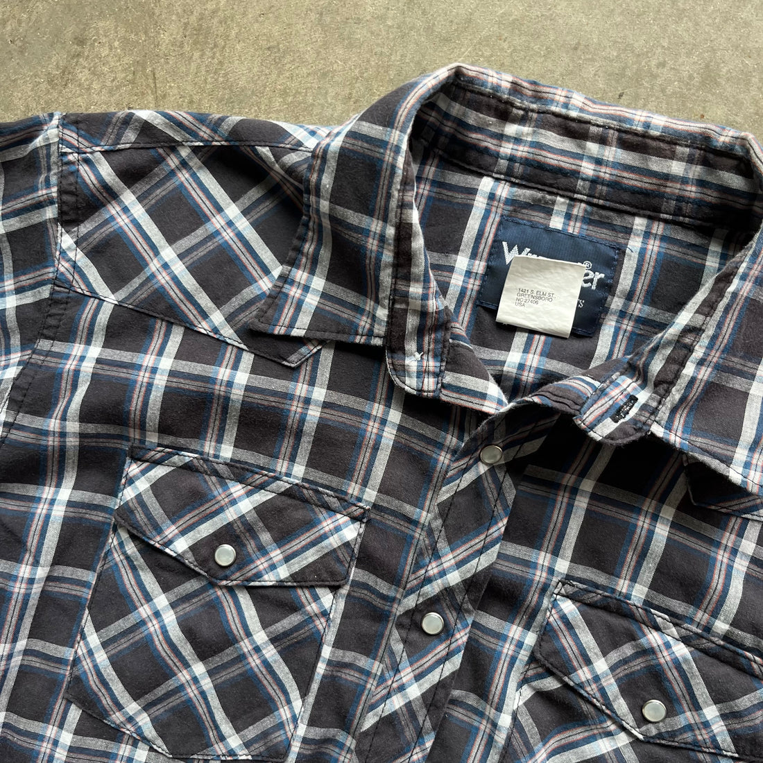 L 90s Wrangler Pearl Snap