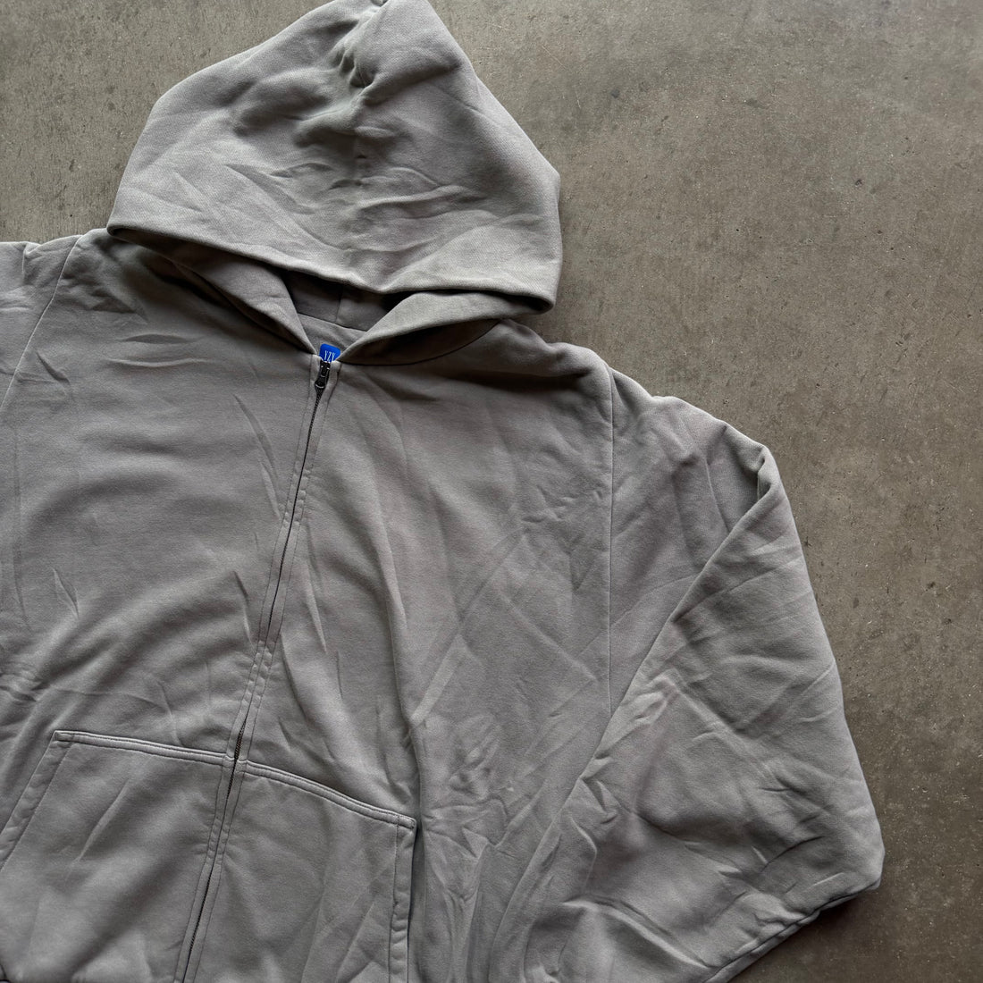 XL Light Grey Yeezy Gap Full Zip