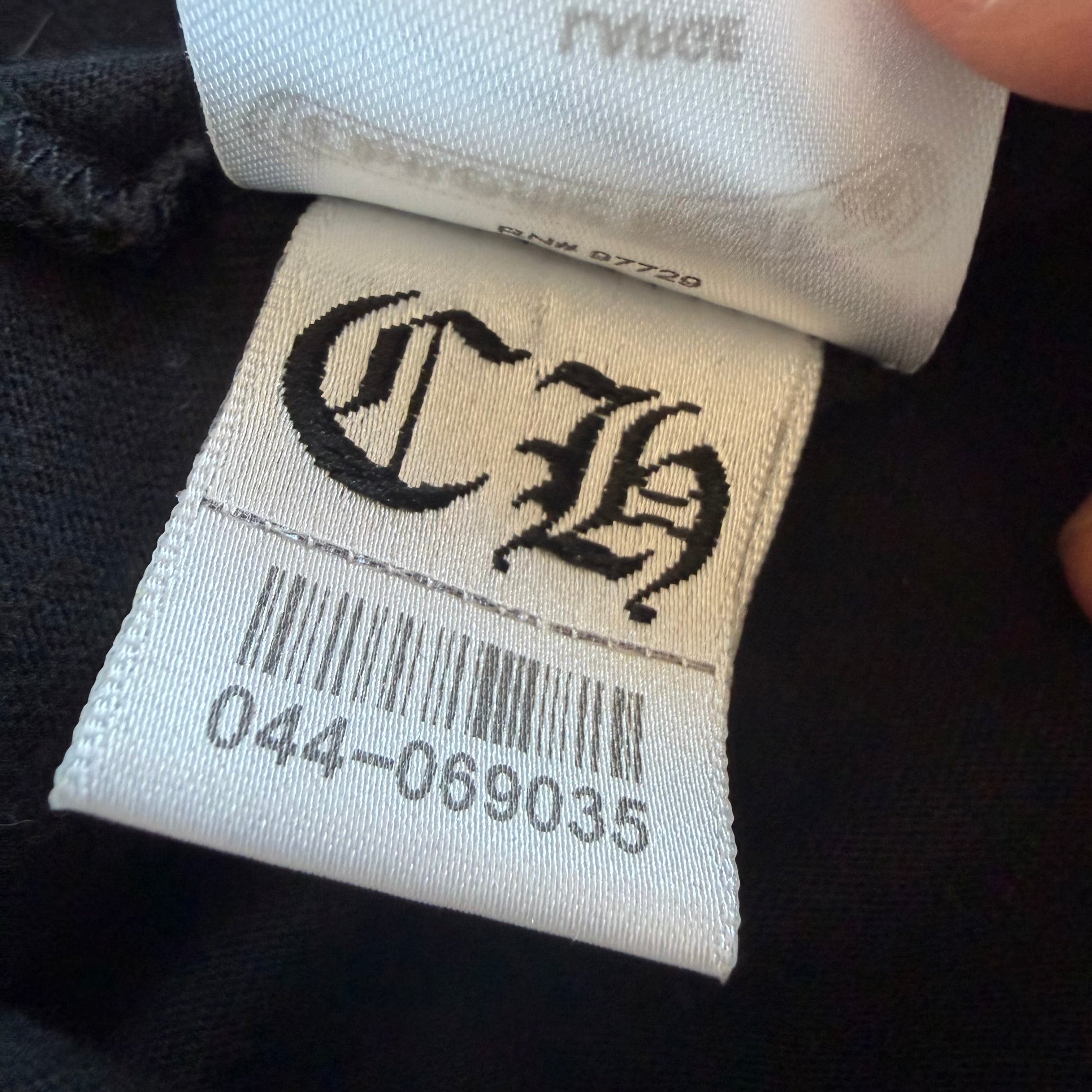 L Chrome Hearts Olive Neck Logo Tee