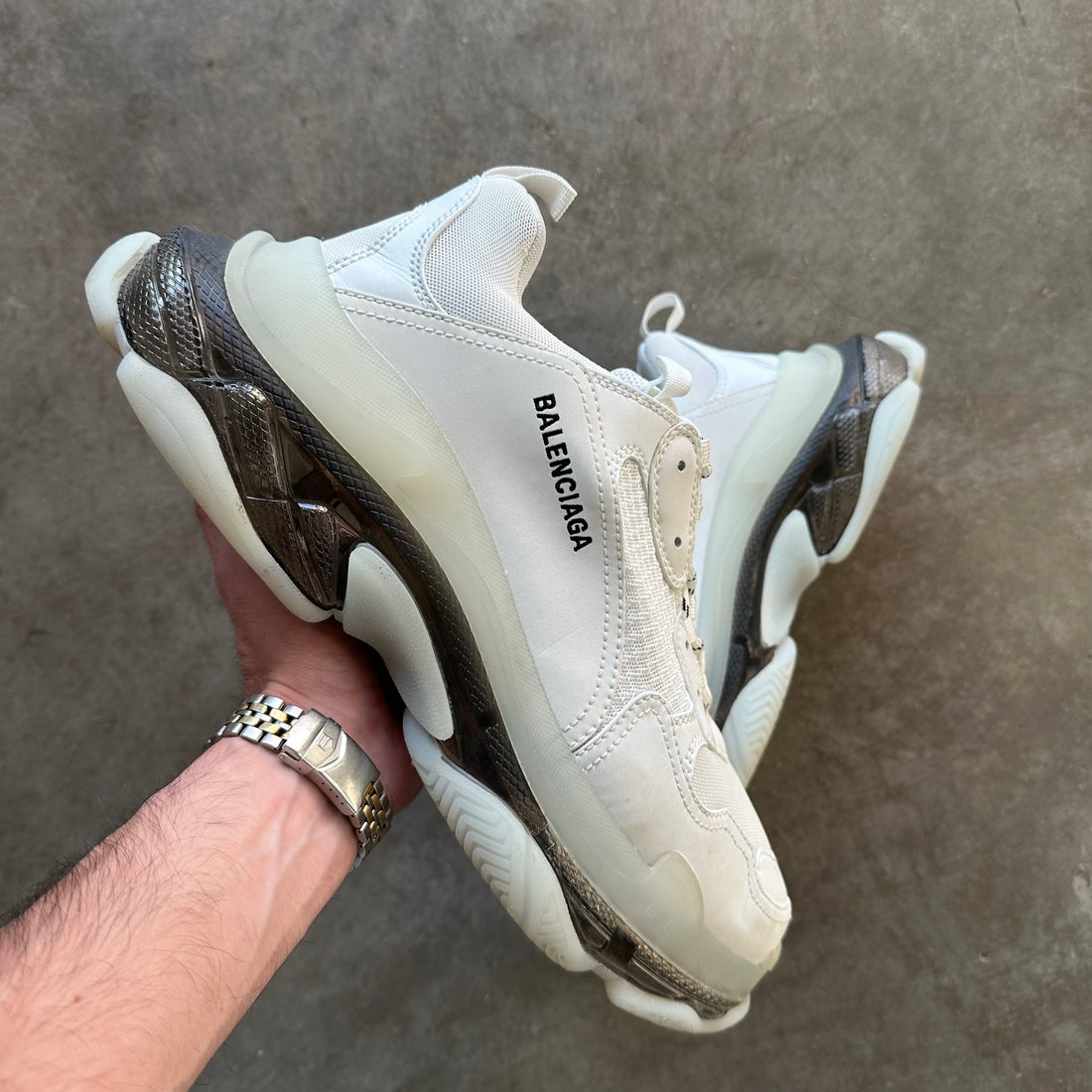46 Used Balenciaga Triple S White