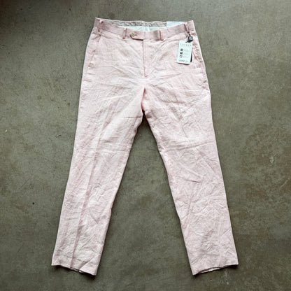 35x32 Lauren Ralph Lauren Pink Linen Pants