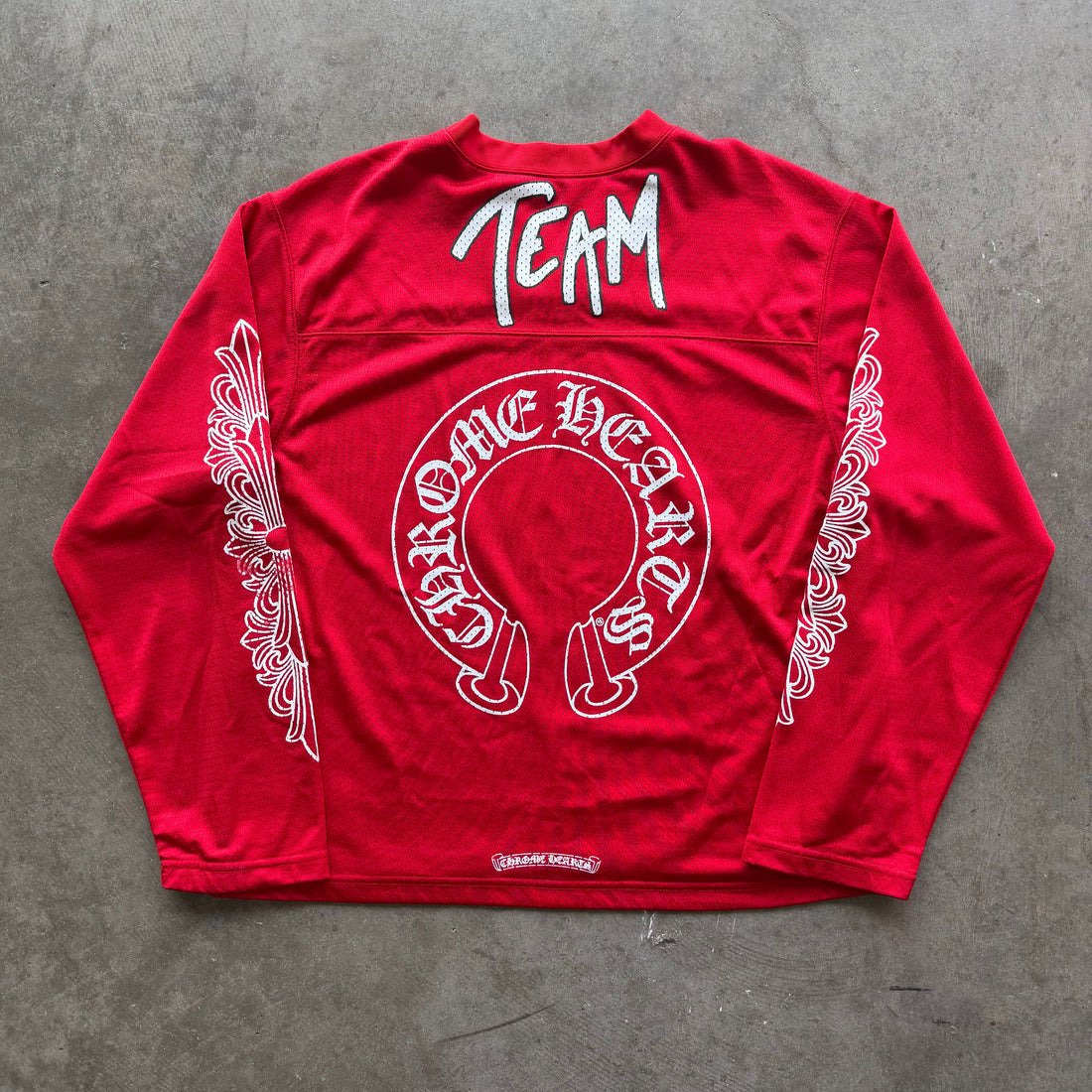 L Chrome Hearts Matty Boy Mesh Jersey Red
