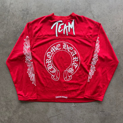 L Chrome Hearts Matty Boy Mesh Jersey Red