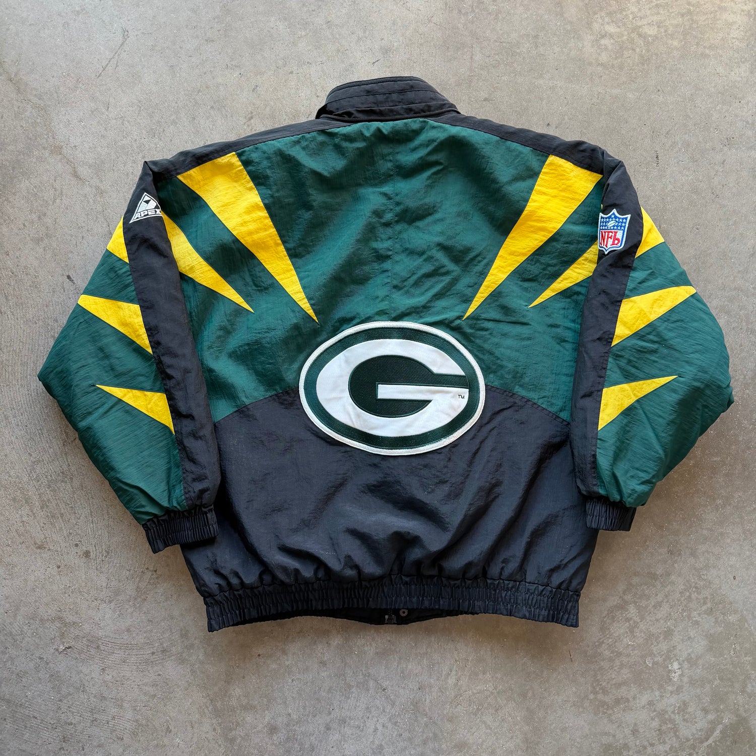 XL 90s Green Bay Packers Sharktooth Jacket
