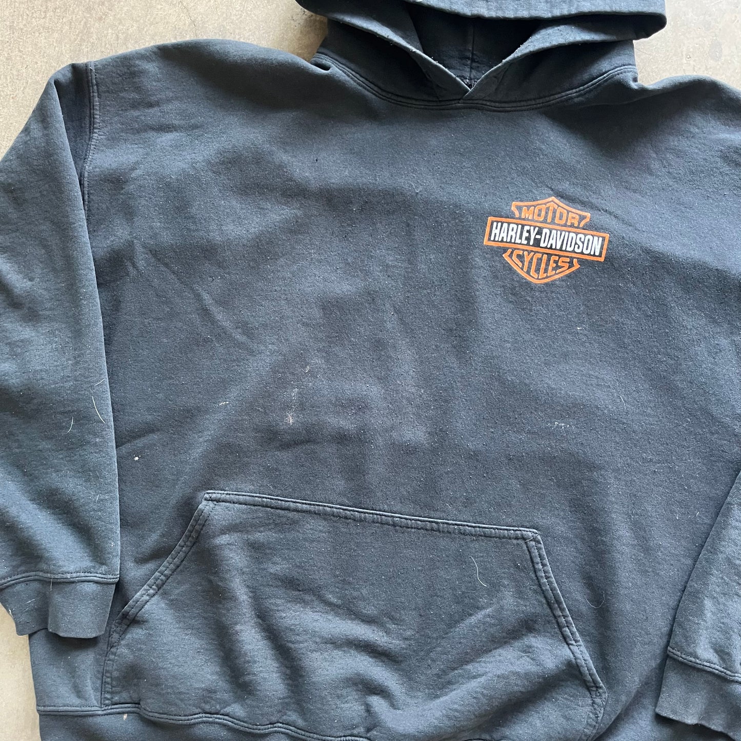 XXL 90s Faded Harley Hoodie