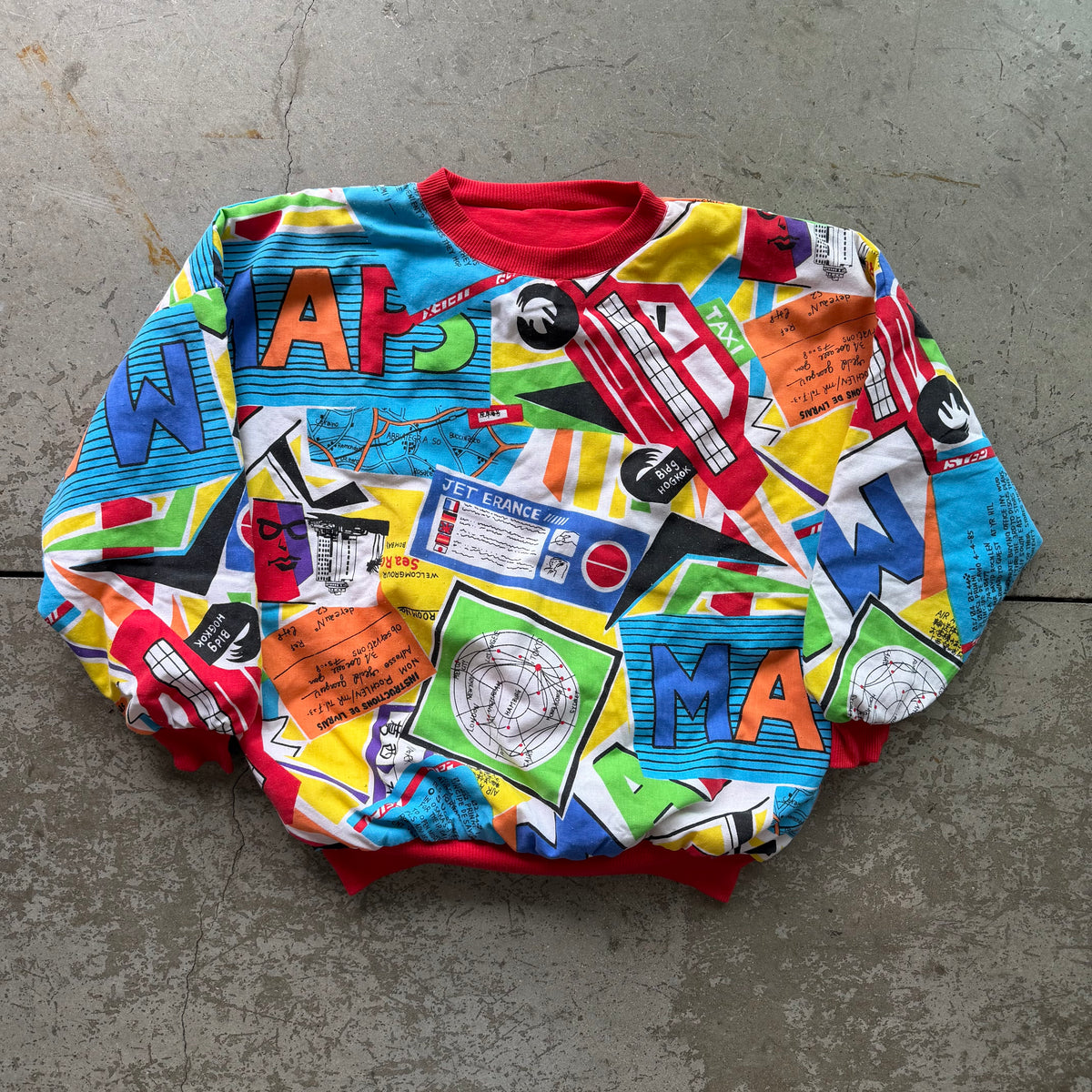M 90s Custom Map Crewneck