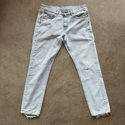34x32 Off White Temperature Denim