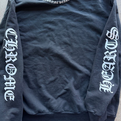 L Chrome Hearts Neck Logo Crewneck Black