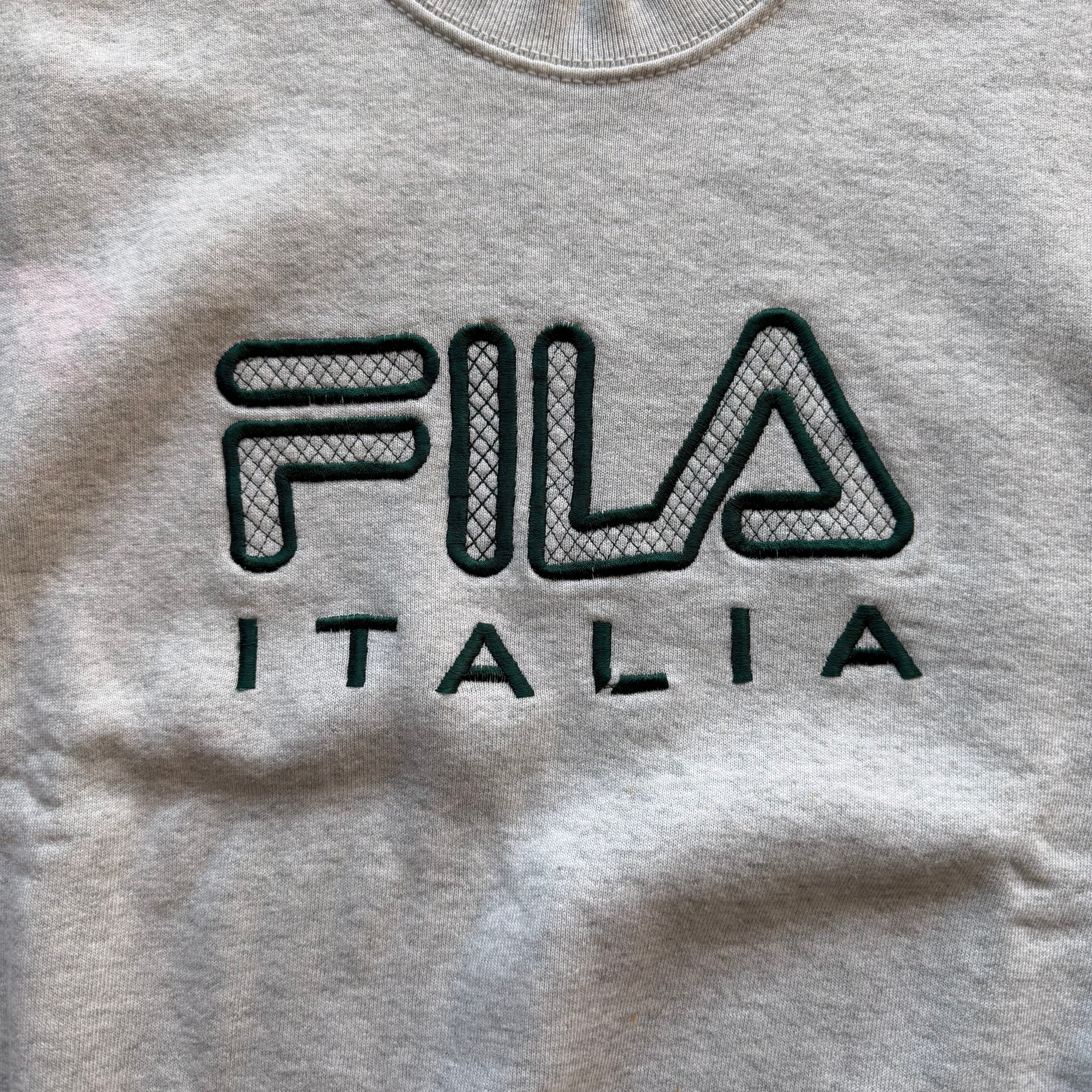 L 90s Fila Italia Crewneck