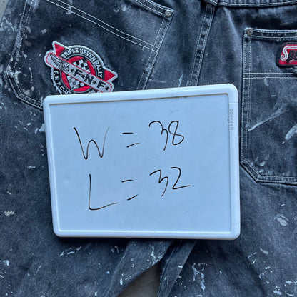 38x32 00s Splatter Racing Jeans