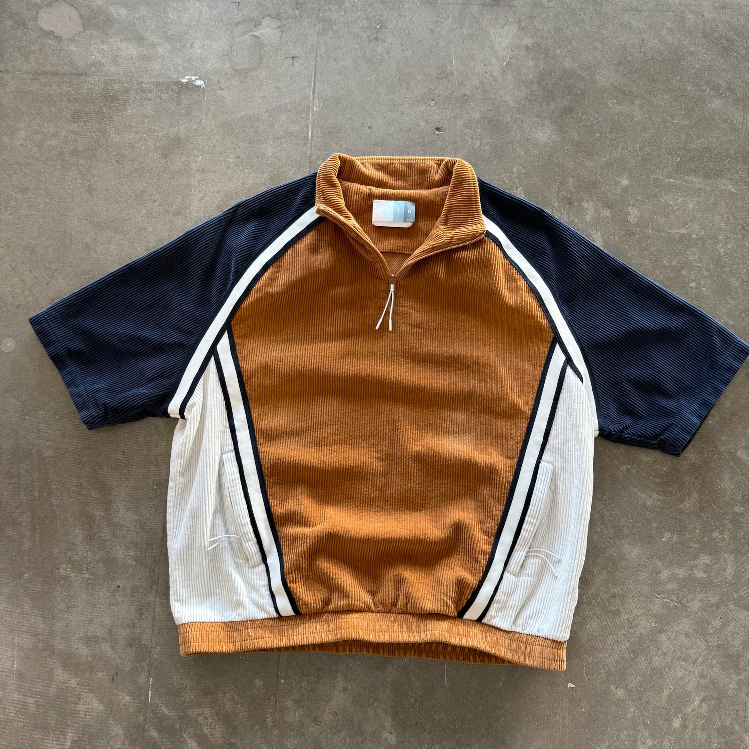 L Kith Linden Retro Quarterzip Carmelite