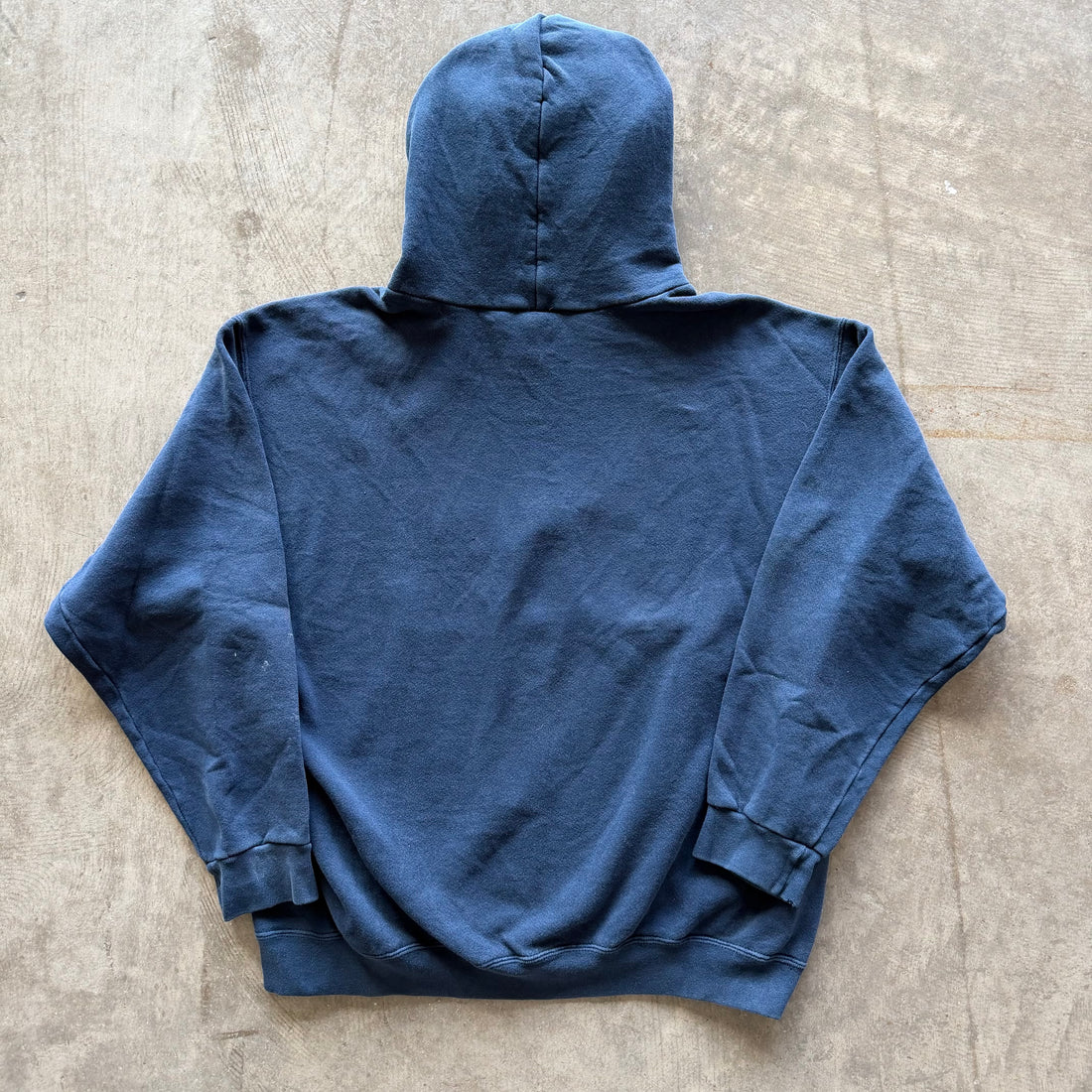 L 90s Nike Center Swoosh Hoodie Navy