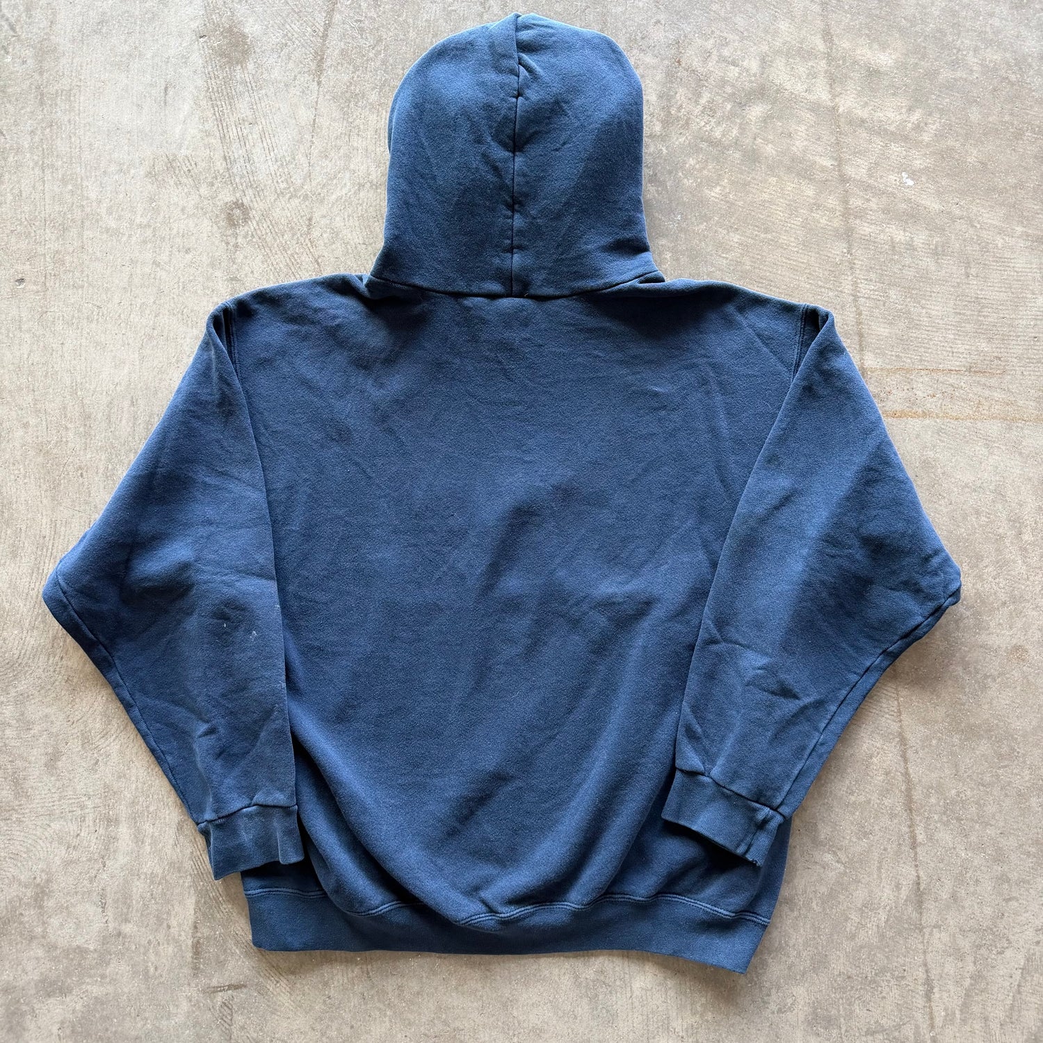 L 90s Nike Center Swoosh Hoodie Navy