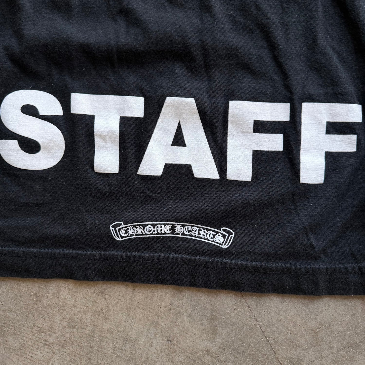 L Chrome Hearts Staff Tee Orange Blue