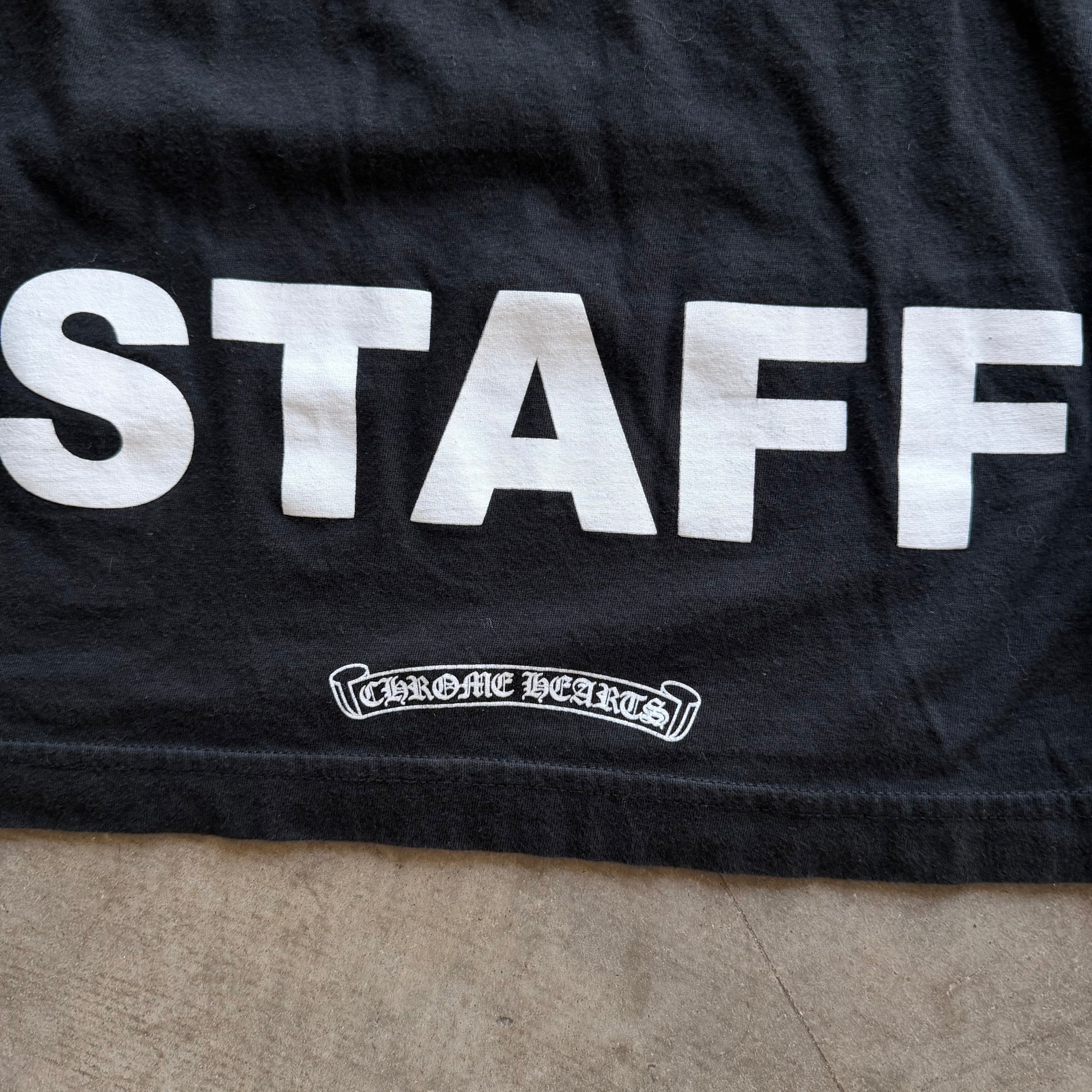 L Chrome Hearts Staff Tee Orange Blue