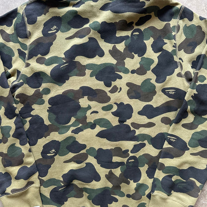 XL Bape Camo Spellout Hoodie