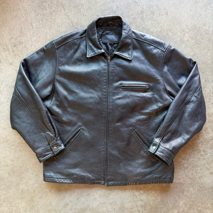 XXL 90s LOGG Leather Jacket