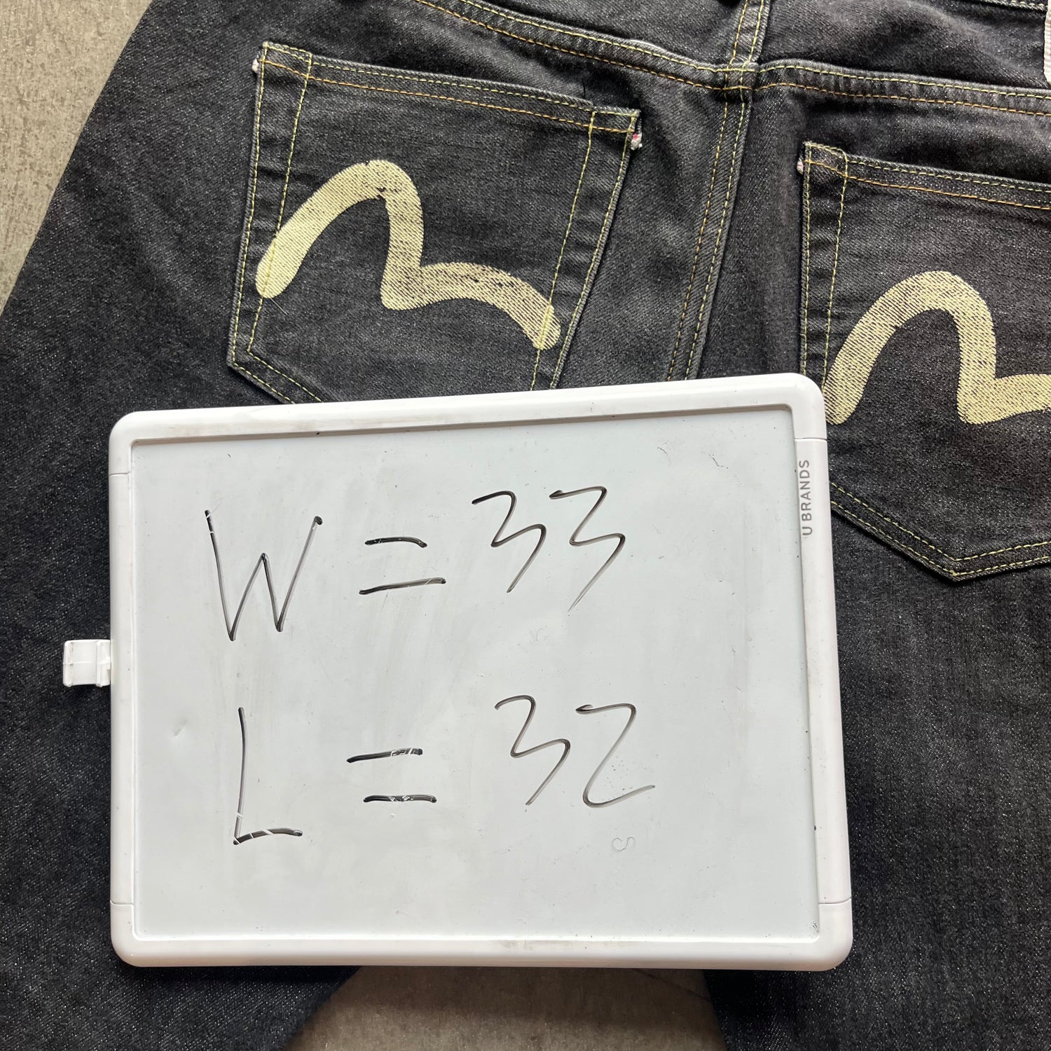 33x32 Hand Painted Evisu Jeans