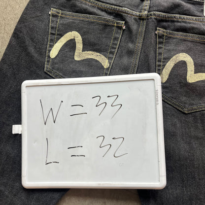 33x32 Hand Painted Evisu Jeans