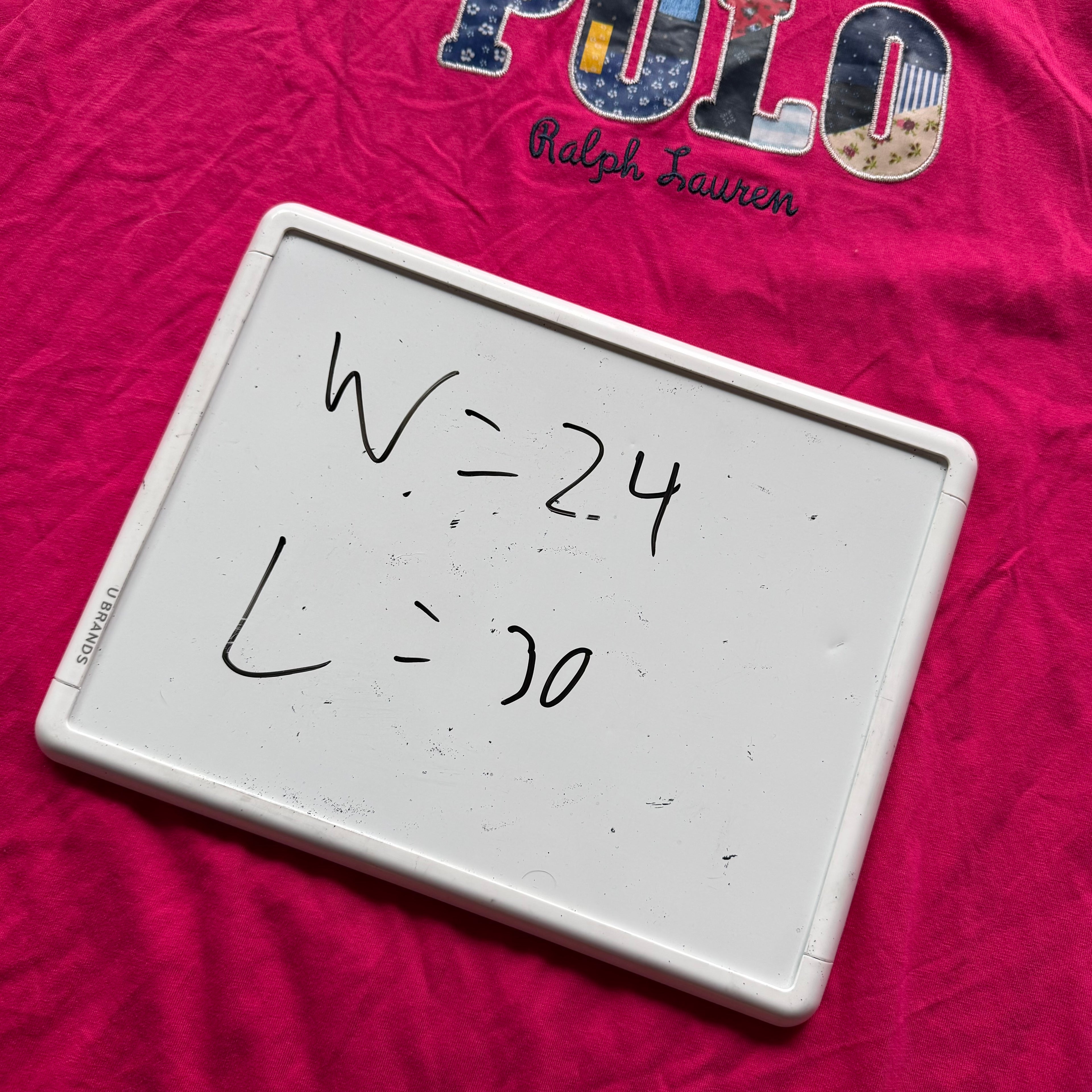 XL Pink Polo Tee