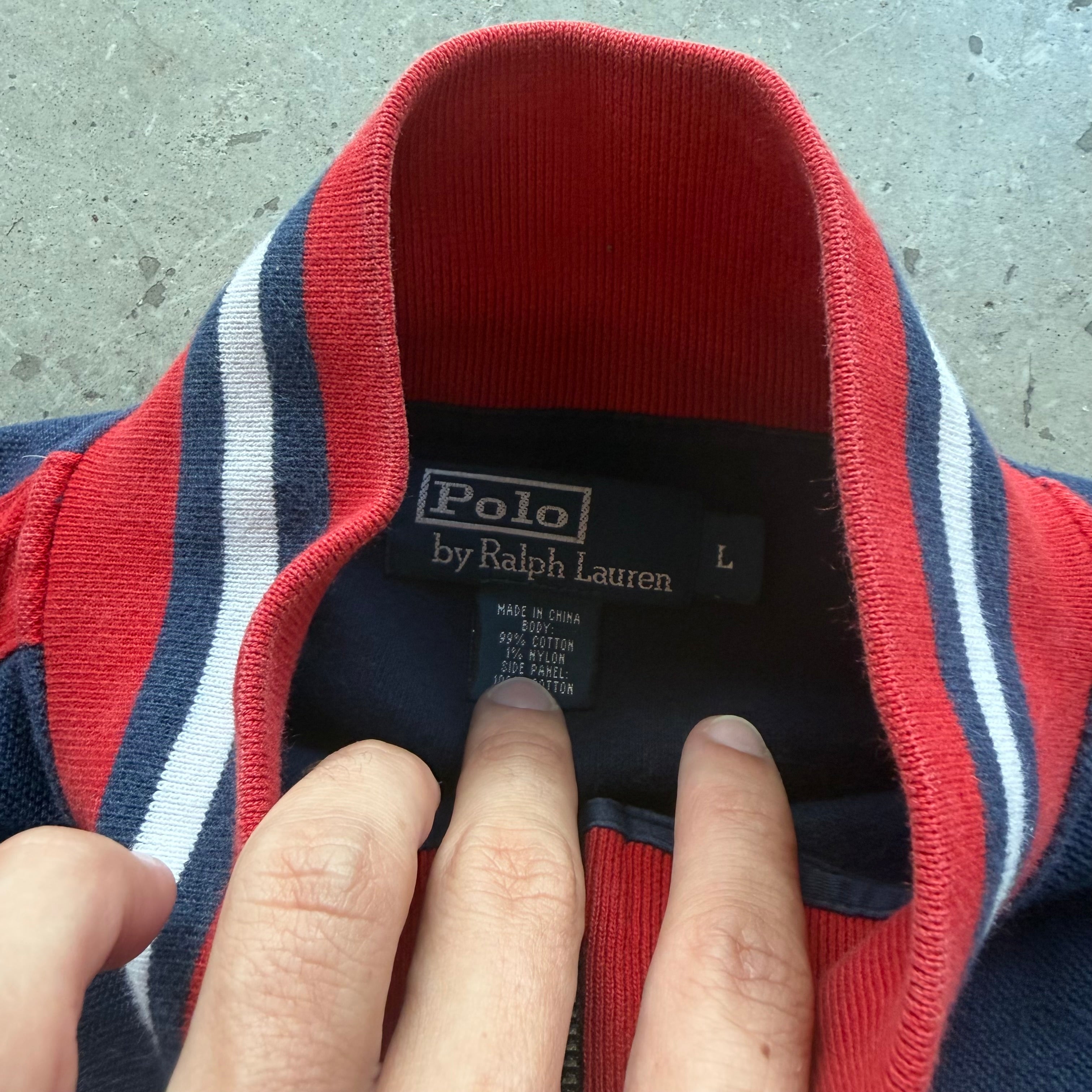 L 90s Polo Knit Full Zip