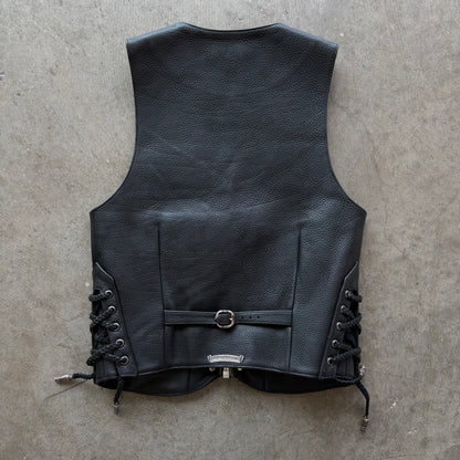 S Chrome Hearts Leather Vest