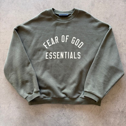 XL FOG Essentials Olive Crewneck