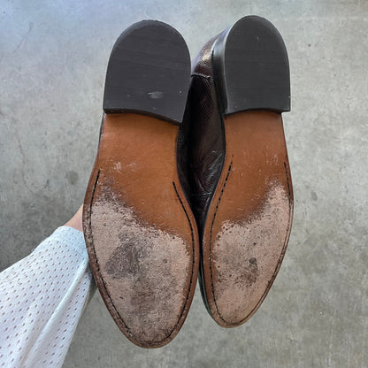 11.5 Used Zelli Teju Lizard Loafers