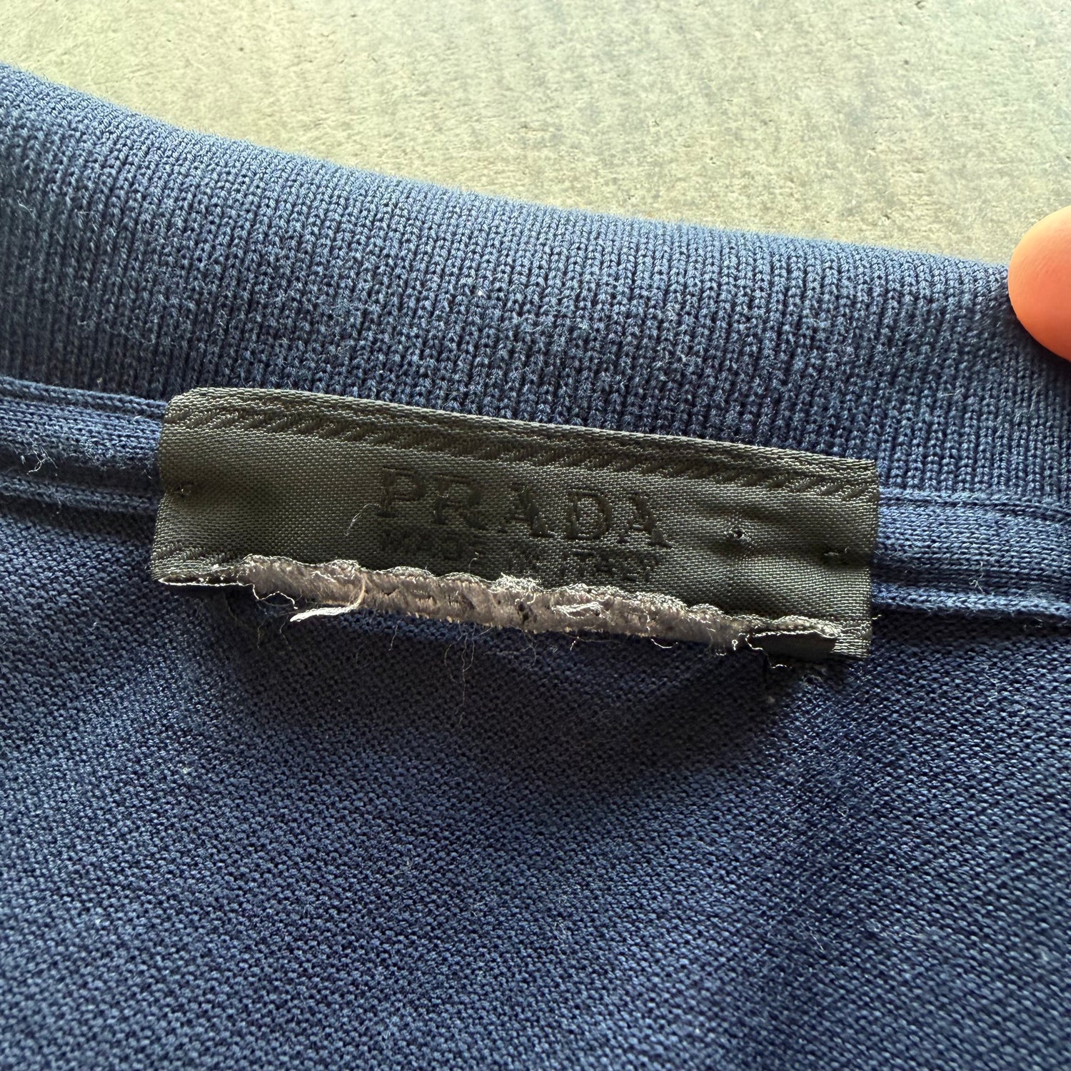 L Prada Polo Navy