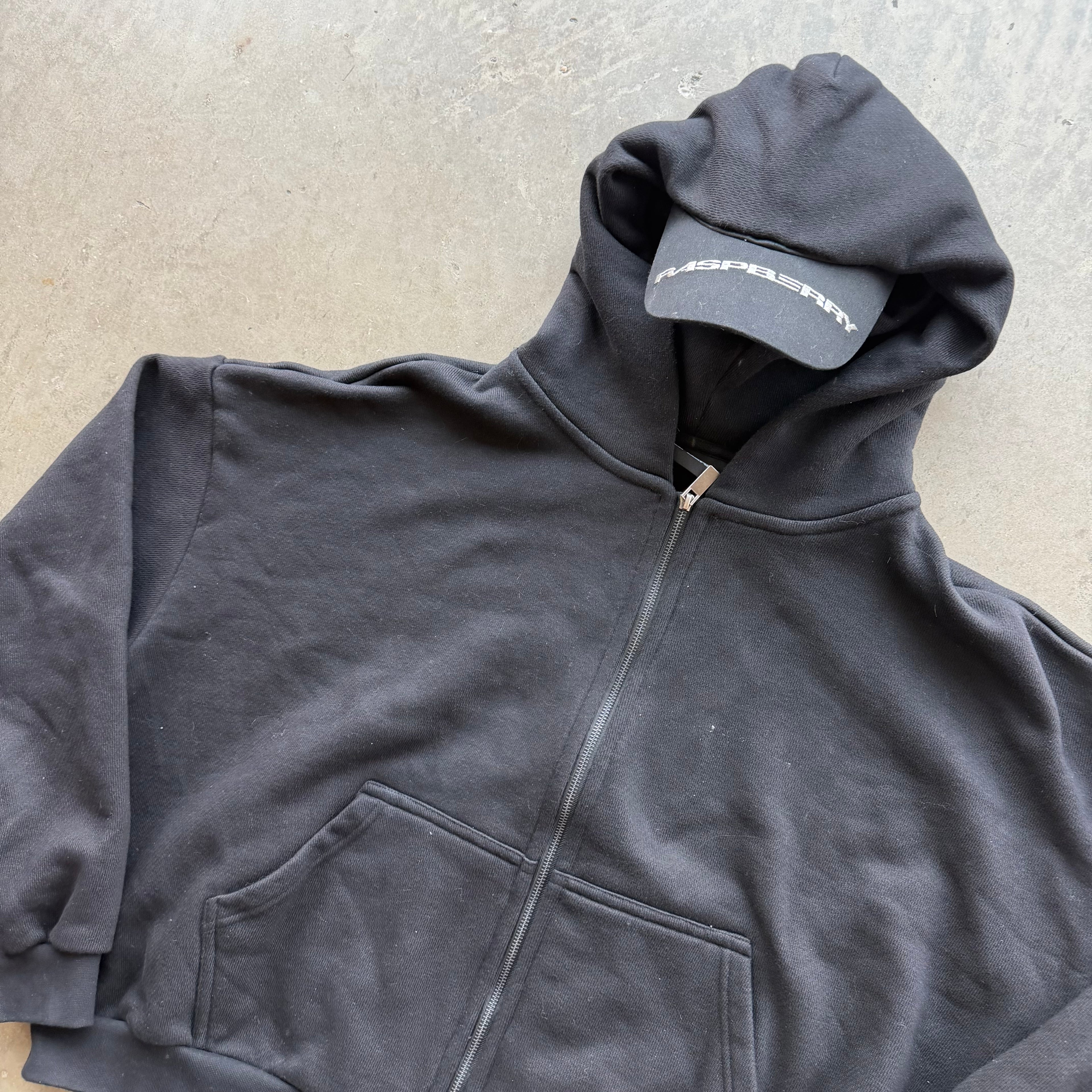 XL Raspberry Full Zip With Brim