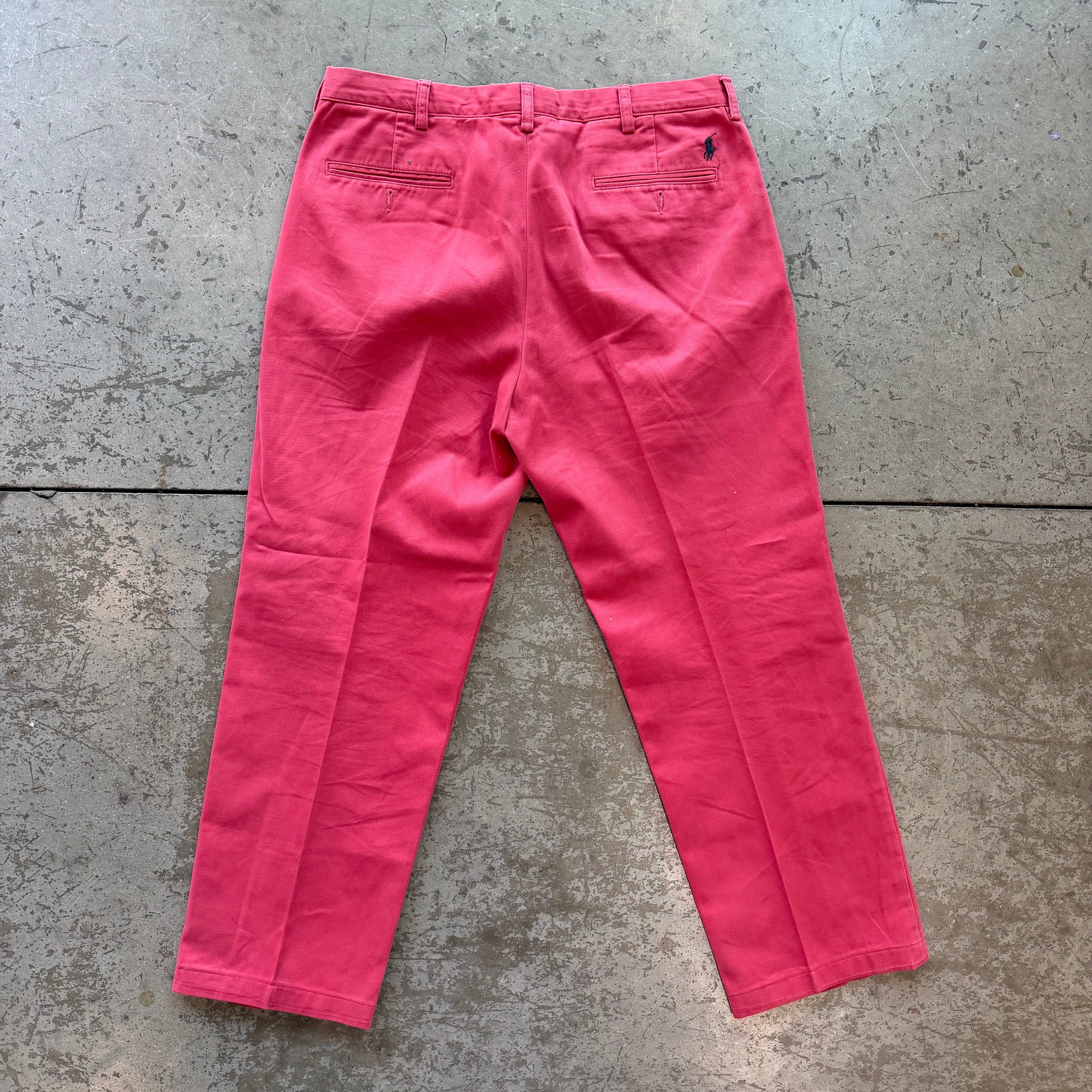 34x30 90s Pink Polo Pants