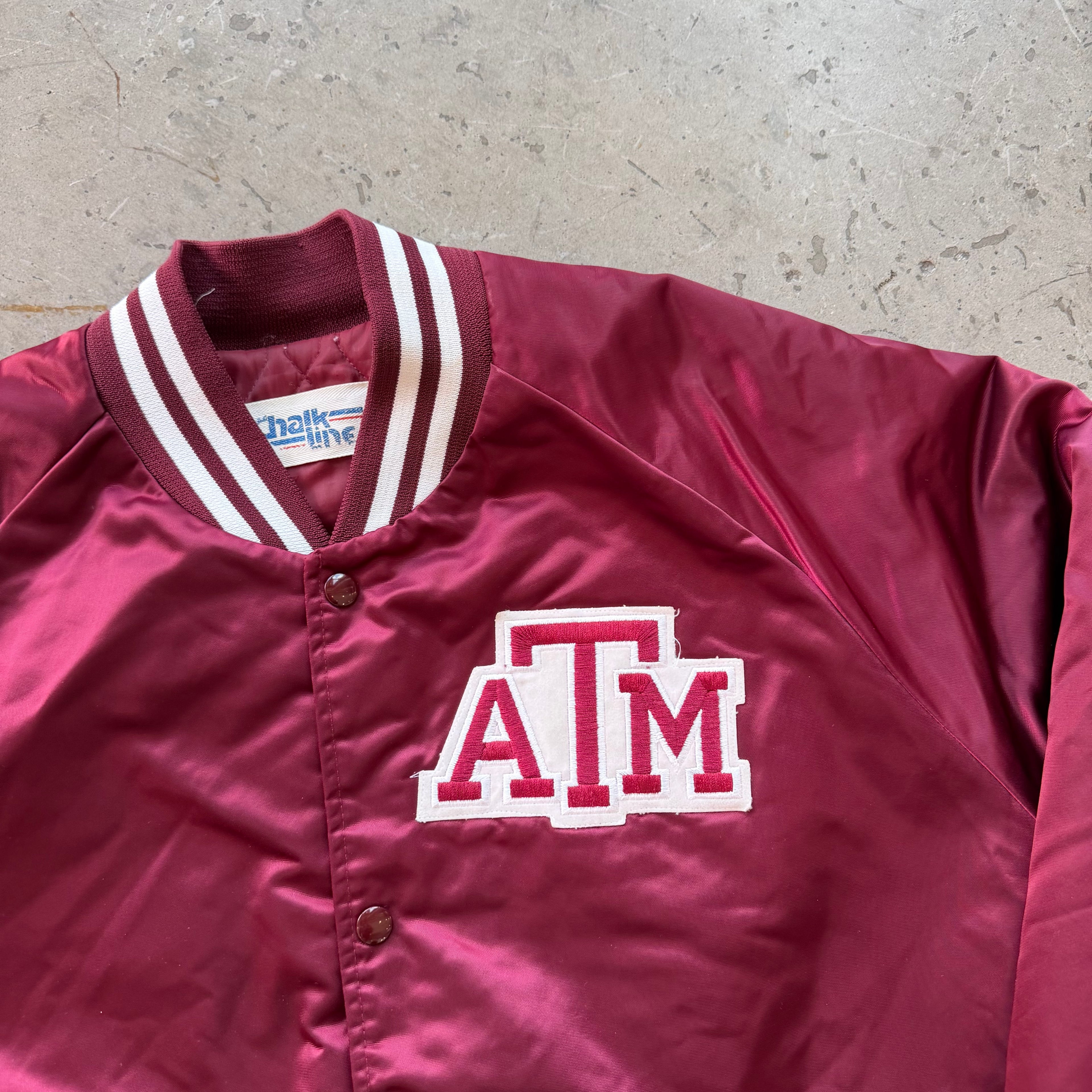 XL 90s Texas A&amp;M Chalkline Bomber Jacket