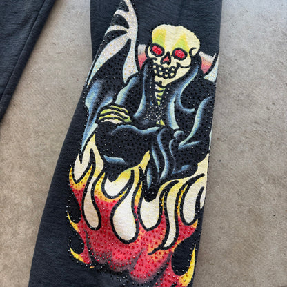 XL Ed Hardy Ken Carson Sequin Sweatpants