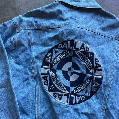 M 90s Dallas Cowboys Denim Jacket