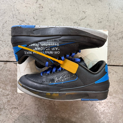 10.5 Used Off White Jordan 2 Low Black Royal