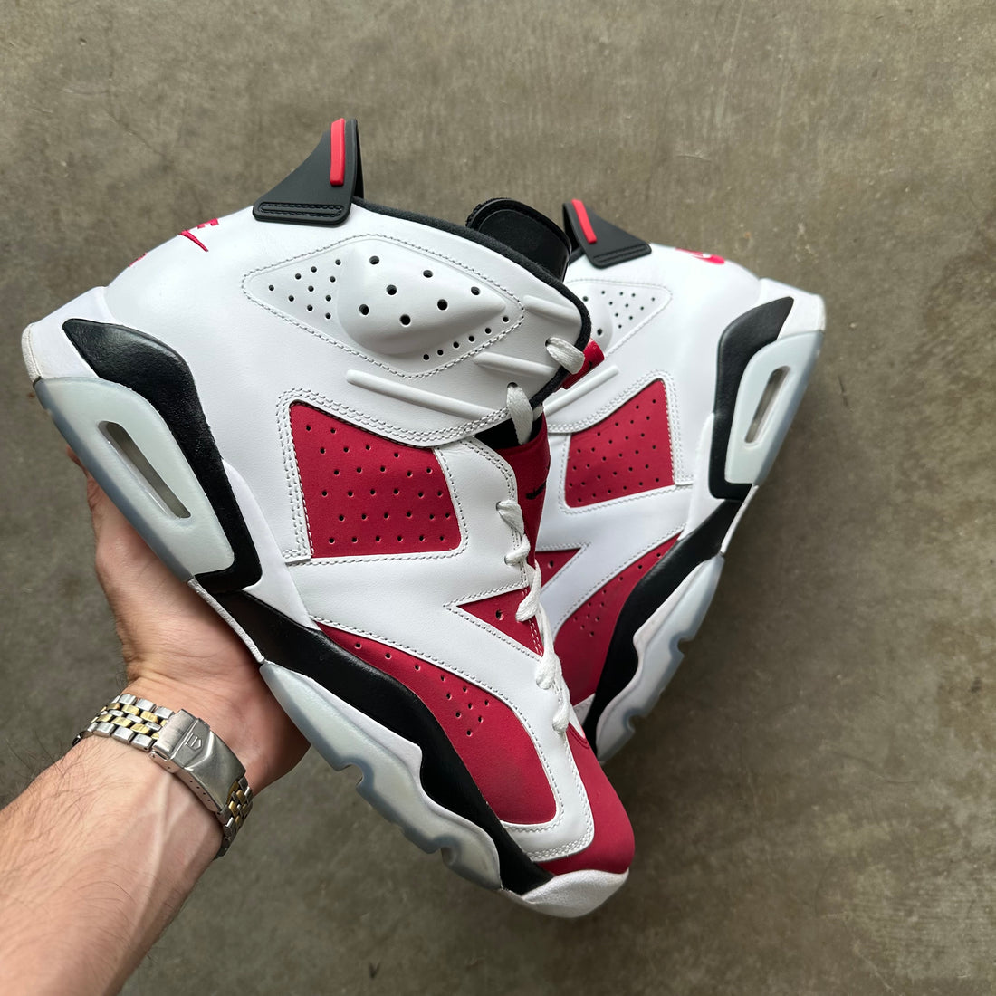 12 Used Jordan 6 Carmine
