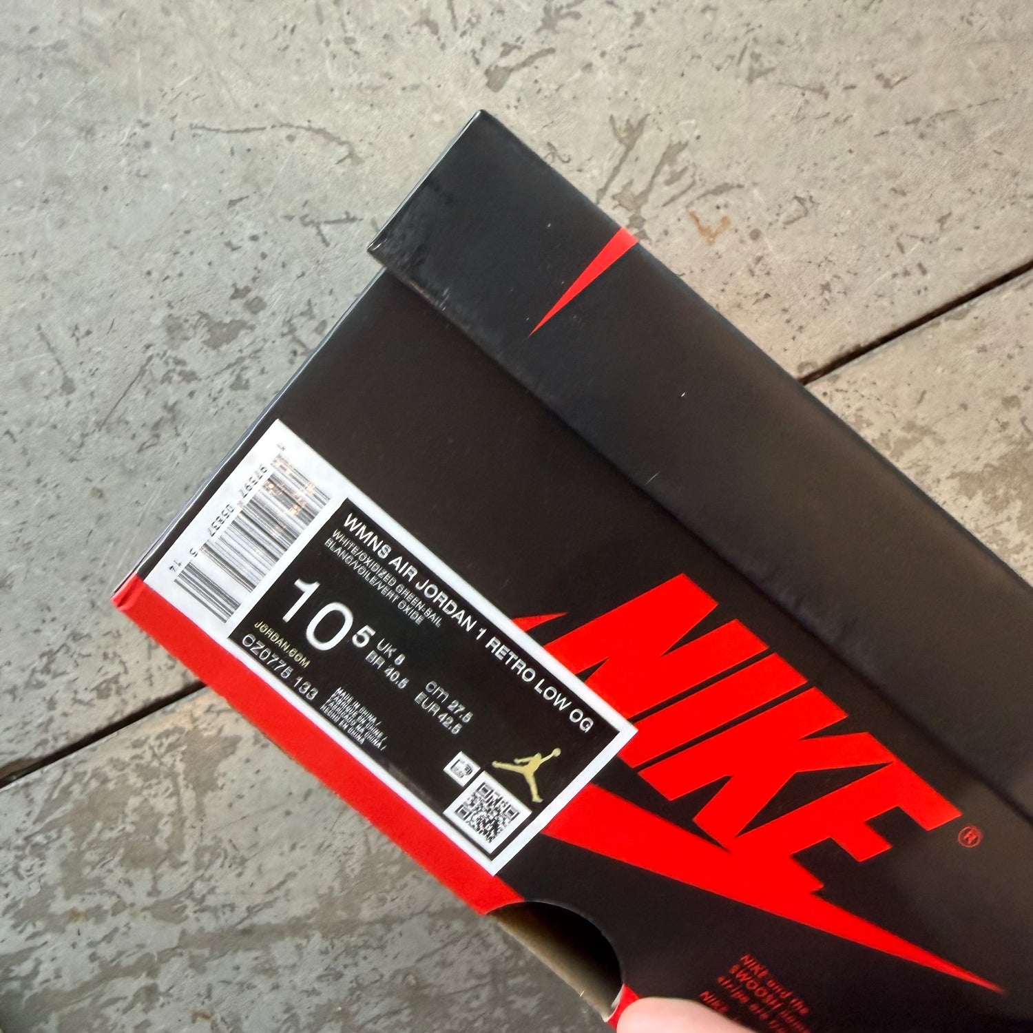 10.5w/9m Jordan 1 Low Oxidized Green