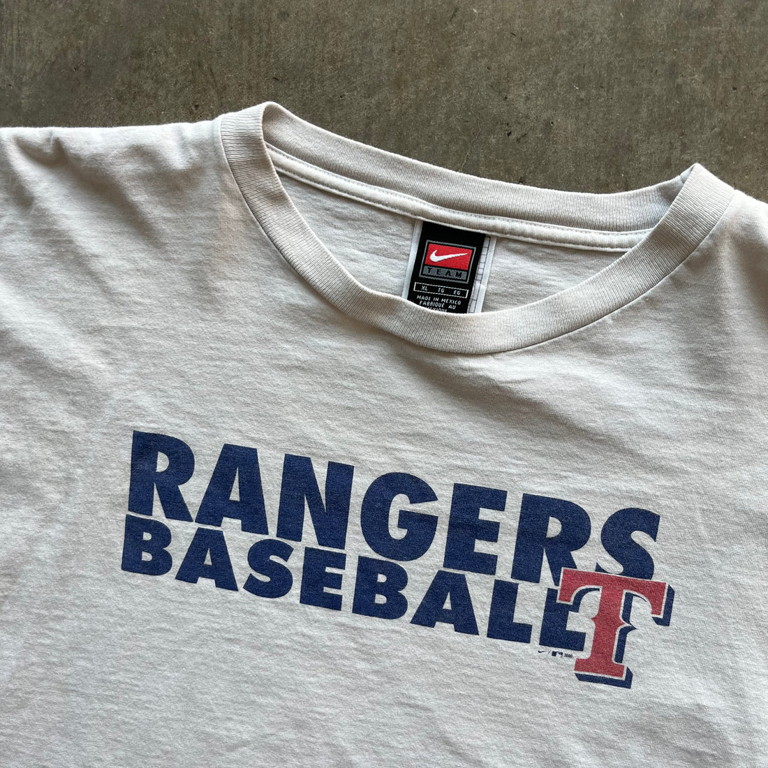 XL 00s Nike Rangers Baseball Tee