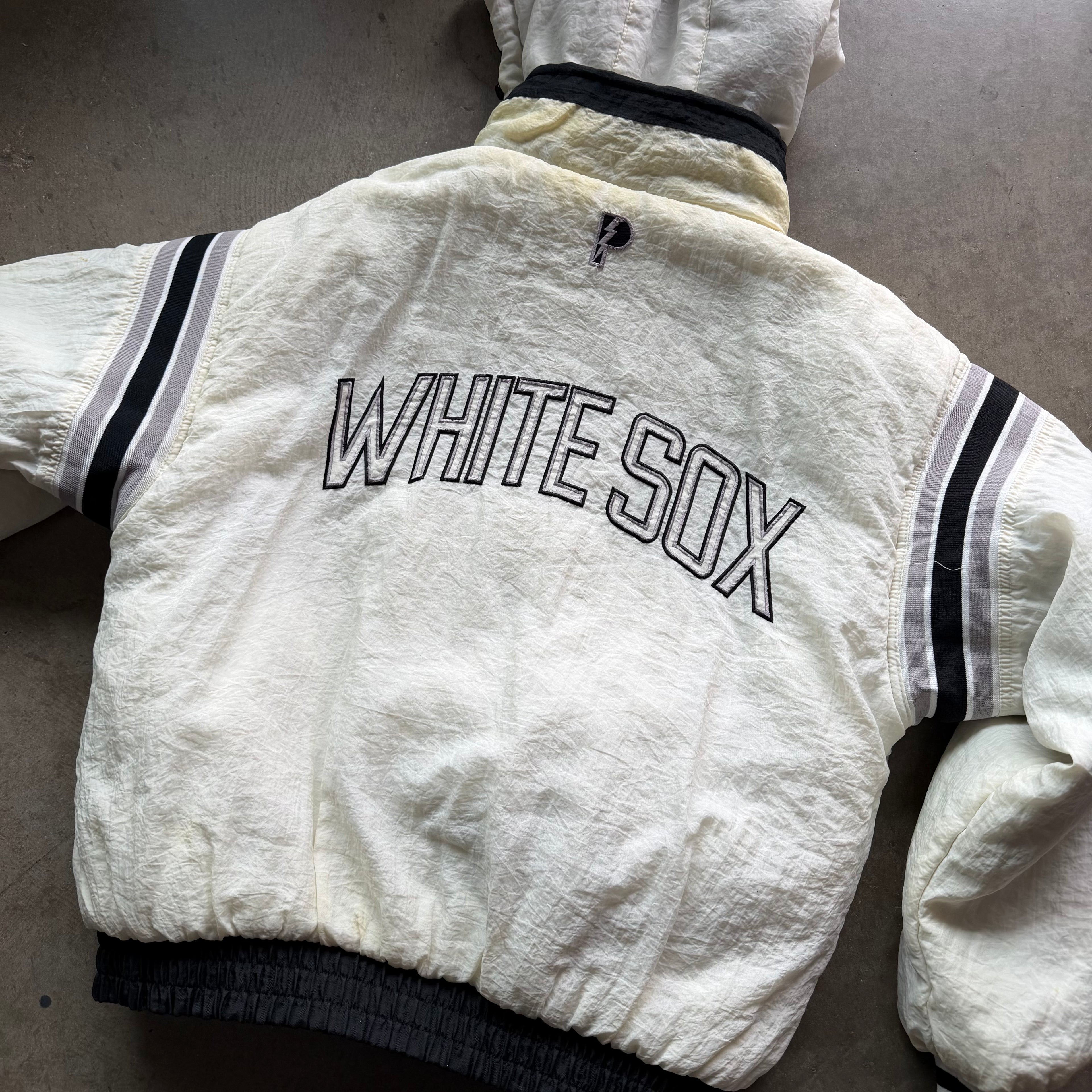 L 90s Reversible Pro Player White Sox Hoodie