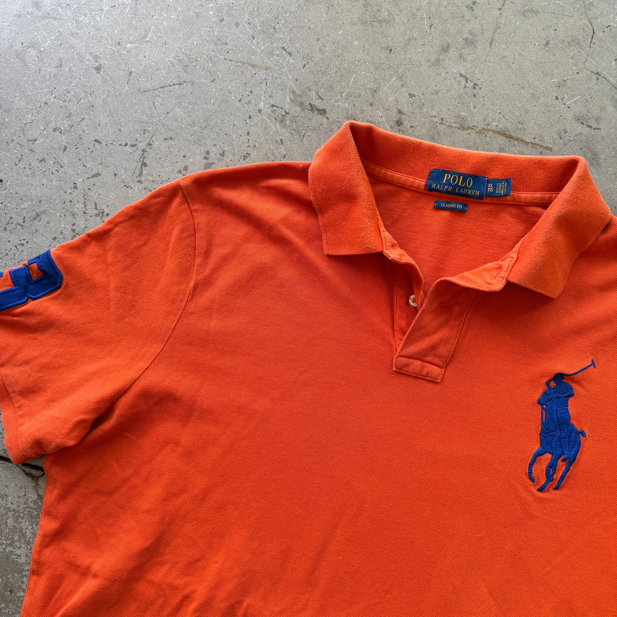 XL 00s Orange Big Horse Polo