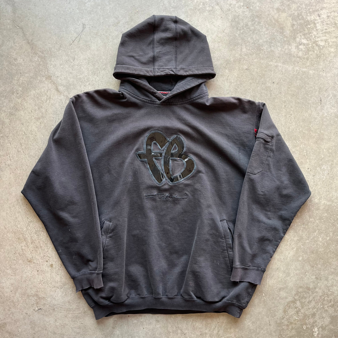 XL Y2K Black Fubu Hoodie