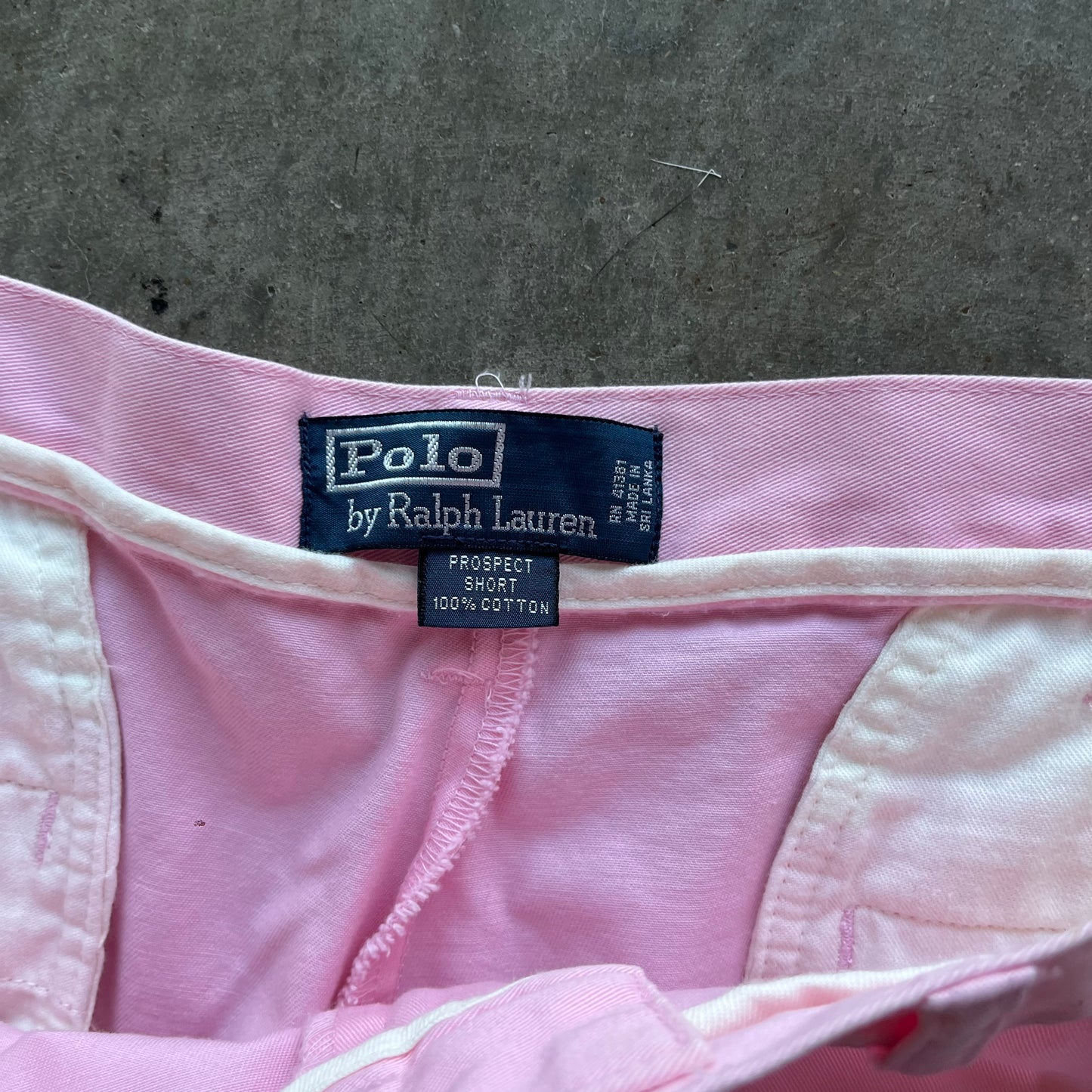 38w Pink Polo Shorts