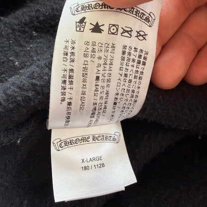 XL Chrome Hearts Floral Horseshoe Logo Crewneck Black