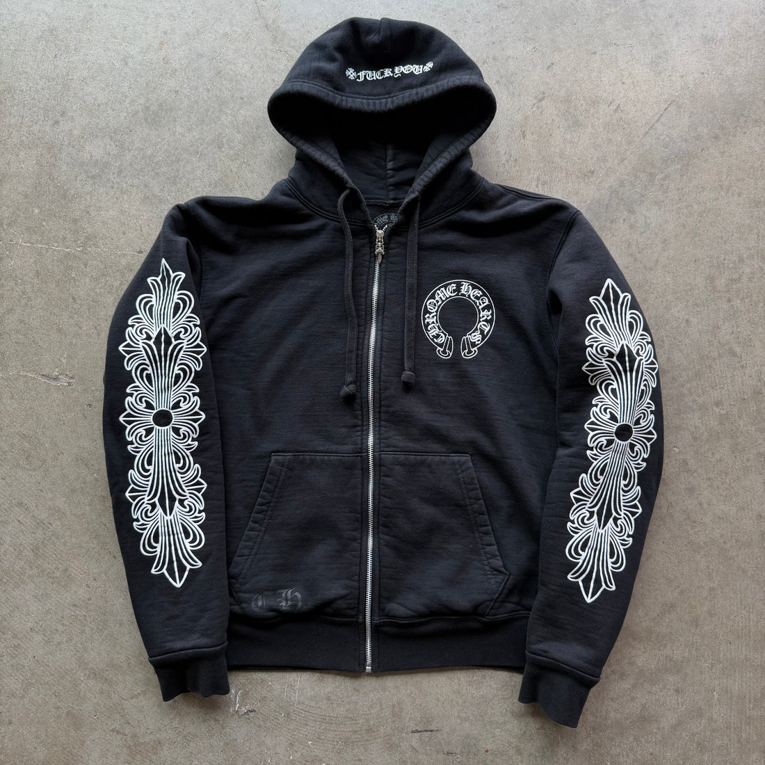 S Chrome Hearts Horseshoe Thermal Zipup