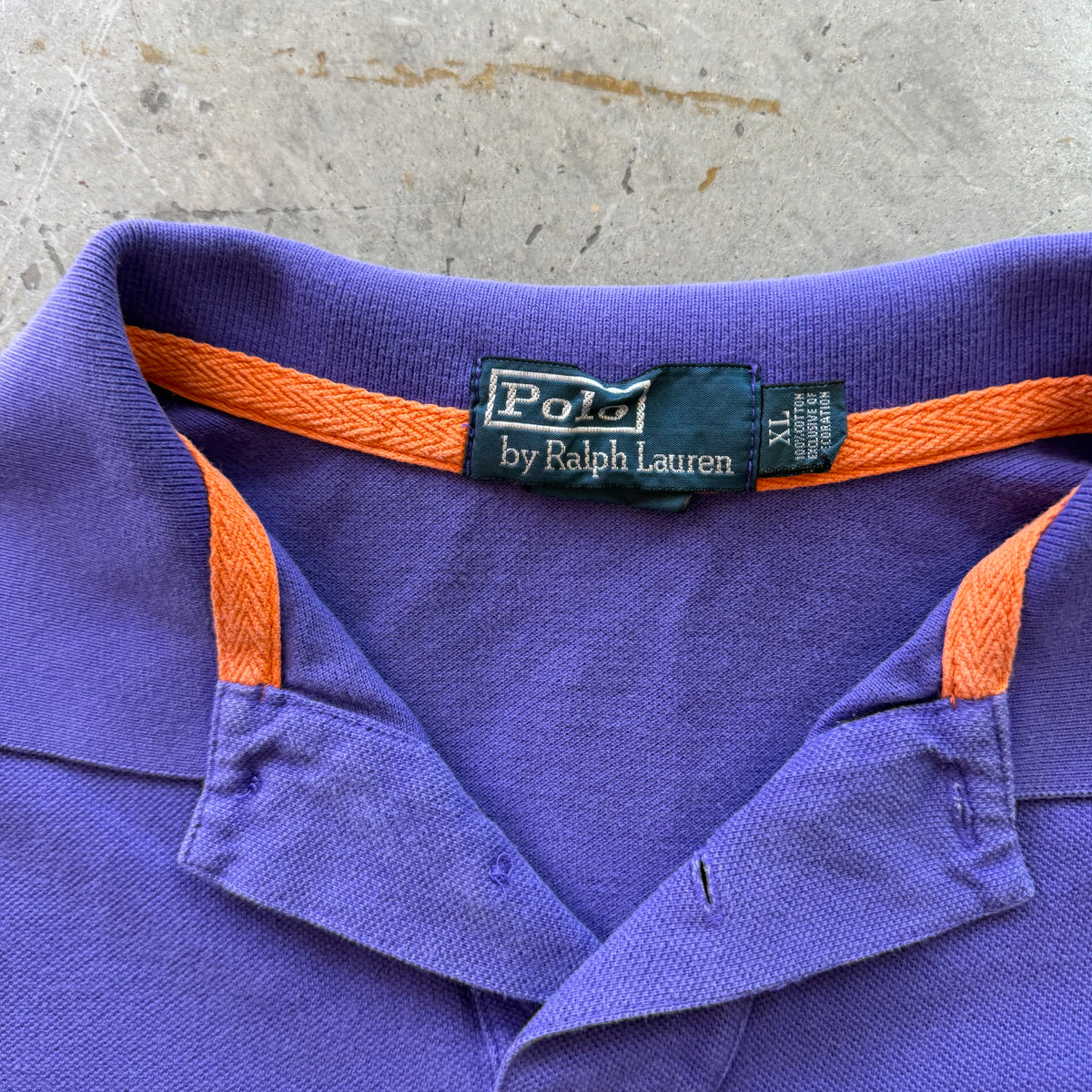 XL 90s Purple Big Horse Polo
