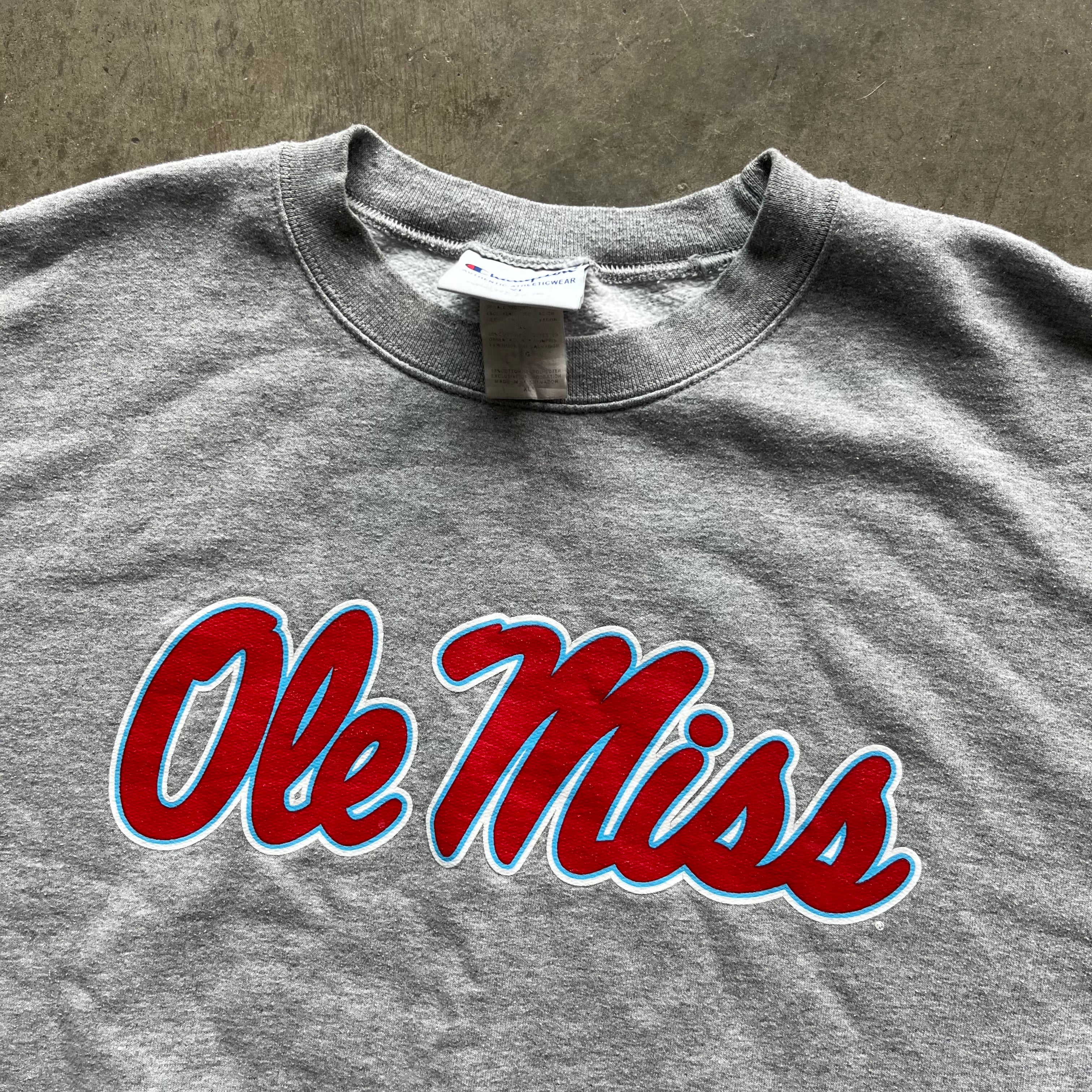 XL 00s Ole Miss Champion Crewneck