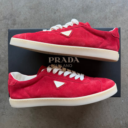 11 Prada Lane Sneaker Red Suede