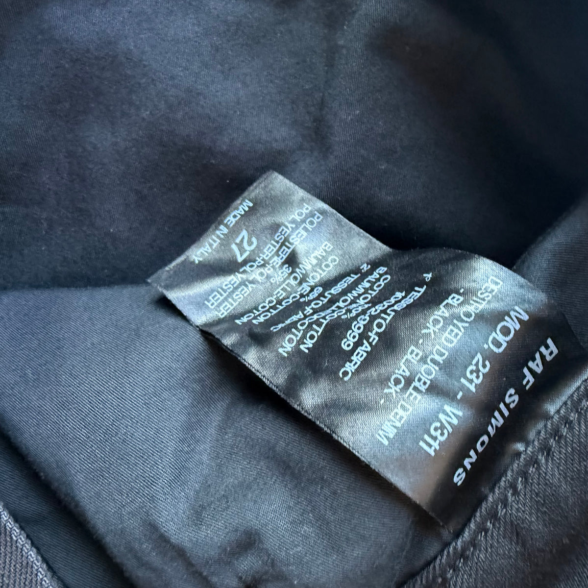 30x30 Raf Simons Double Layer Destroyed Denim